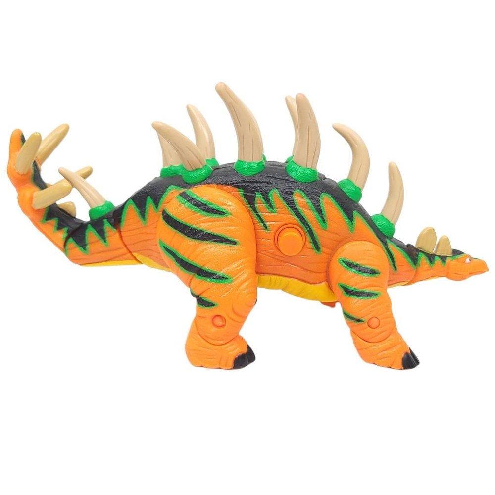 2005 Mattel Fisher Price Crunch the Kentrosaurus Dinosaur Imaginext Toy Orange - Picture 4 of 10